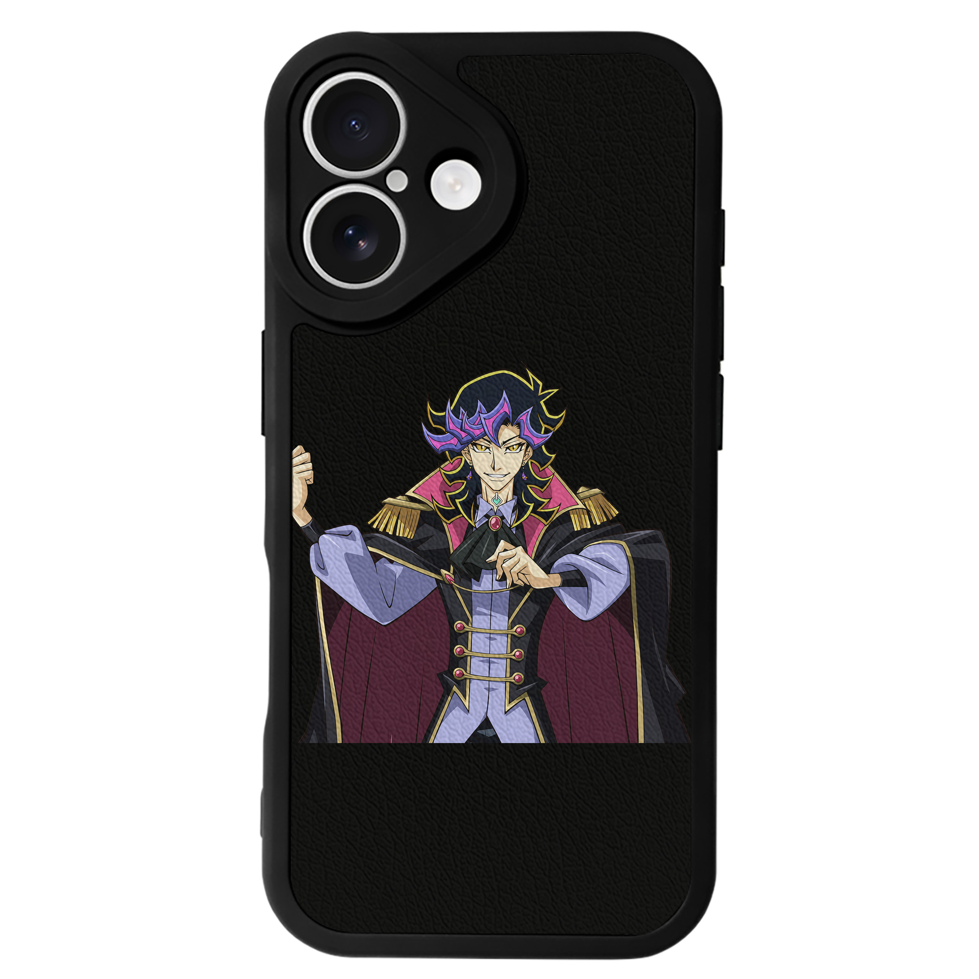 （画像用） 遊☆戯☆王 Yu-Gi-Oh! 【iPhone 16シリーズ対応】シリコンスマホケース（レザー調） 材質：シリコン